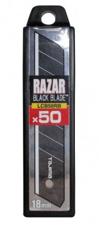 Tajima Snap Blades Razar Black 18mm Pk50